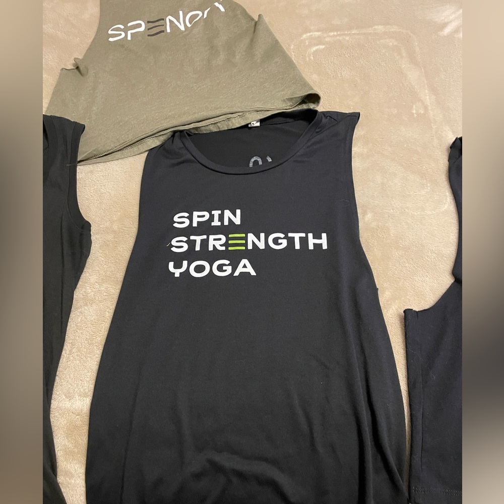 4 shirts and a hoodie